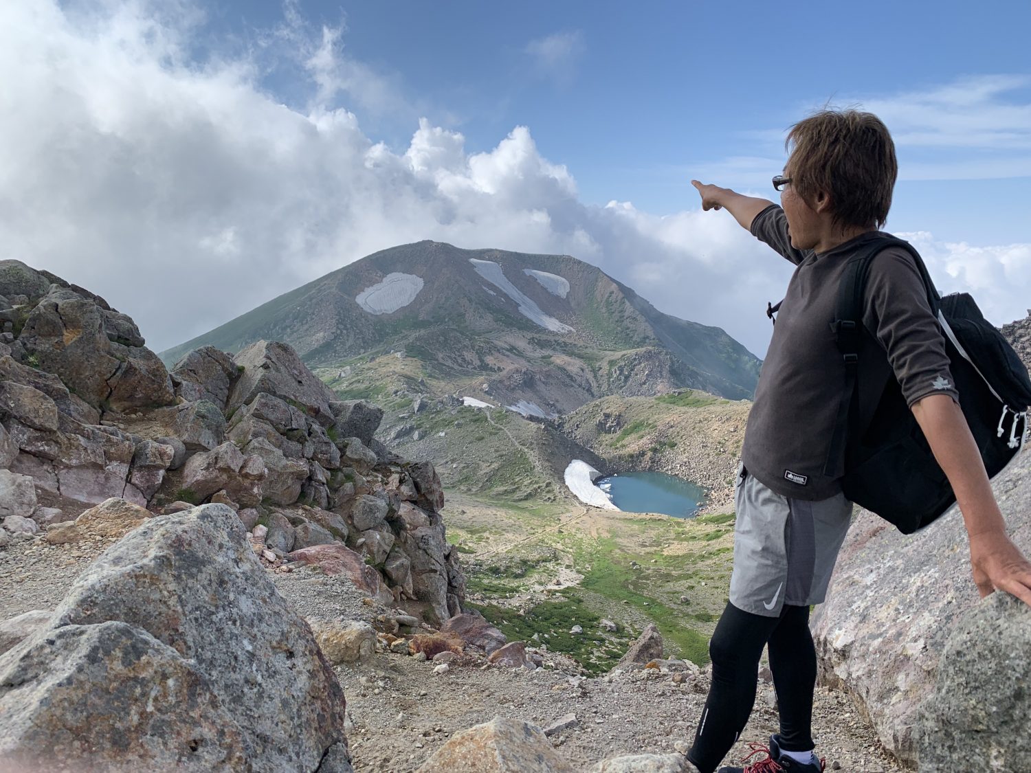 The first Mountain climbing.