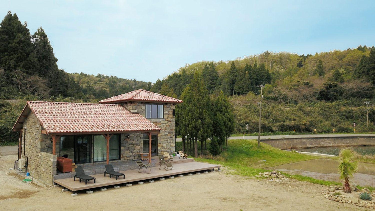 能登七尾湾を一望できるプライベートヴィラ